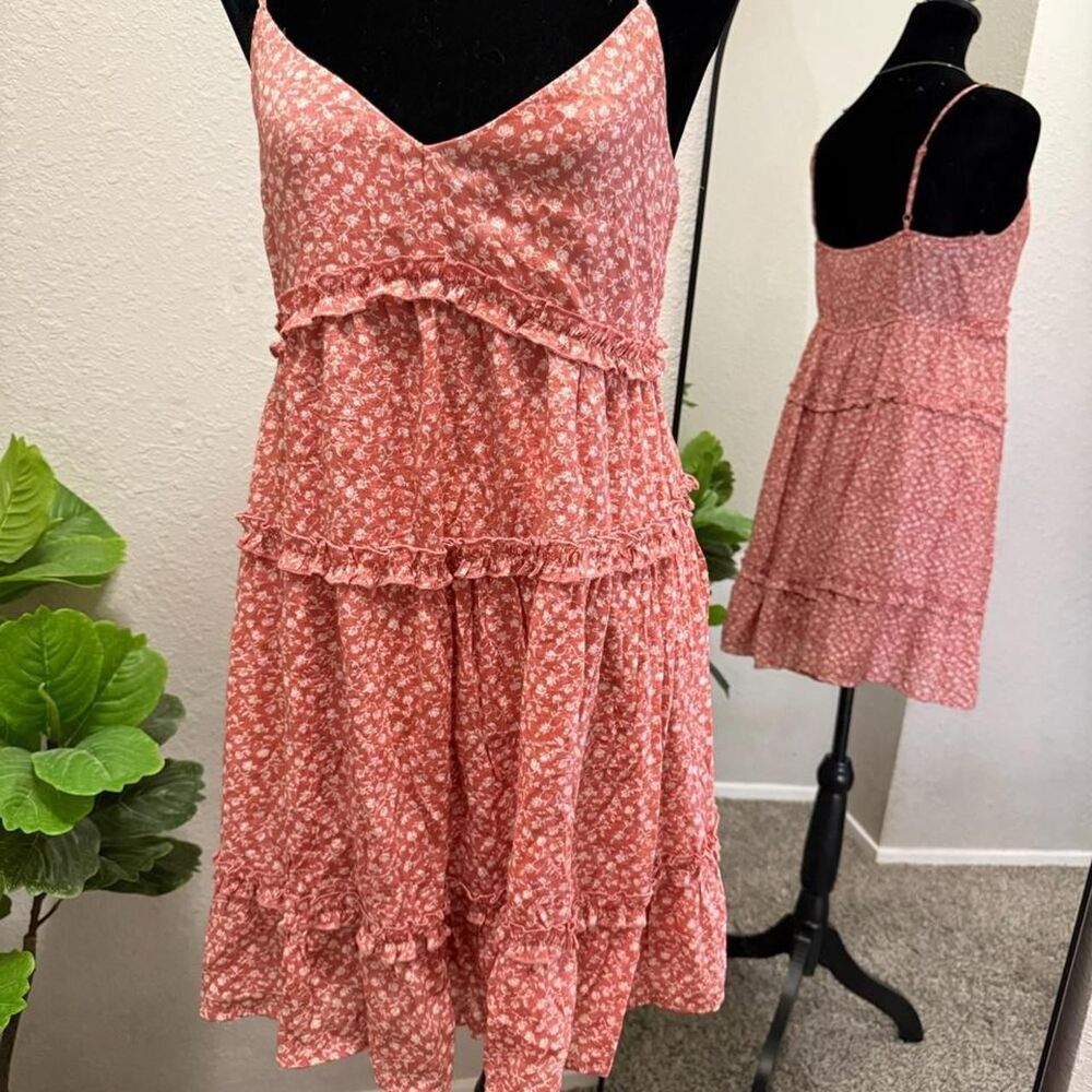 Trixxi Women's Pink and Orange Dress
